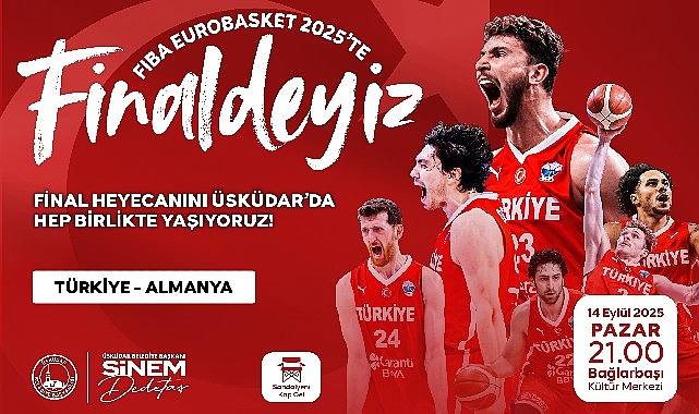 A Milli Basketbol Takımımızın Tarihi Mücadelesi Üsküdar'da kurulacak dev ekranda yayınlanacak