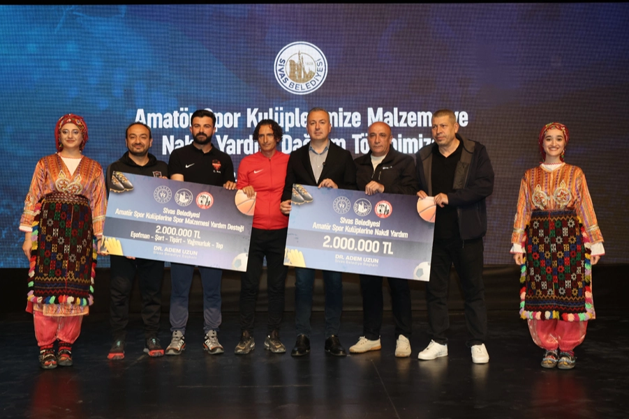 Sivas’tan amatör spor kulüplerine 4 milyon TL destek